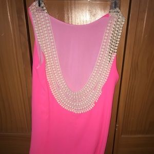 Hot Pink open back dress!